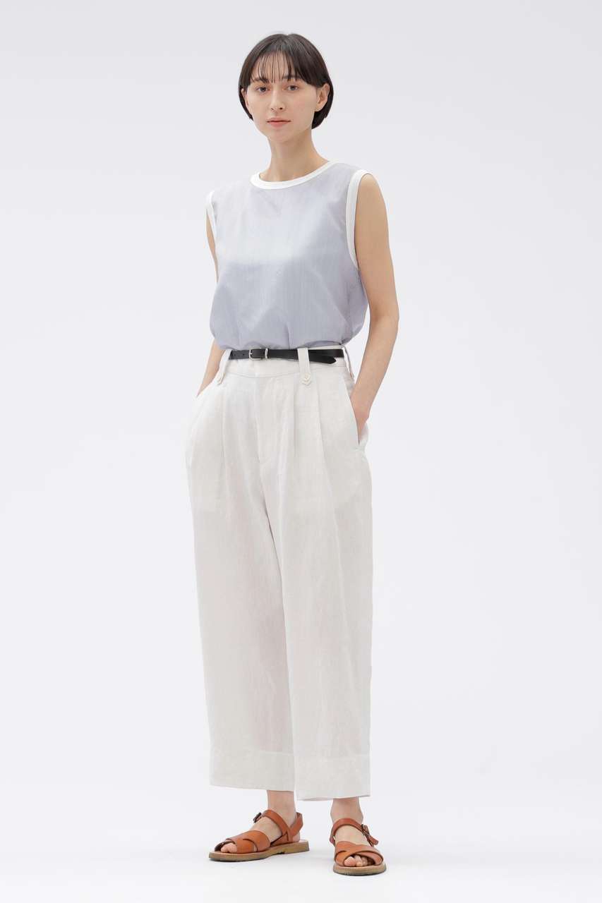 MARGARET HOWELL(マーガレット・ハウエル)｜LINEN TROUSERS/グレー の