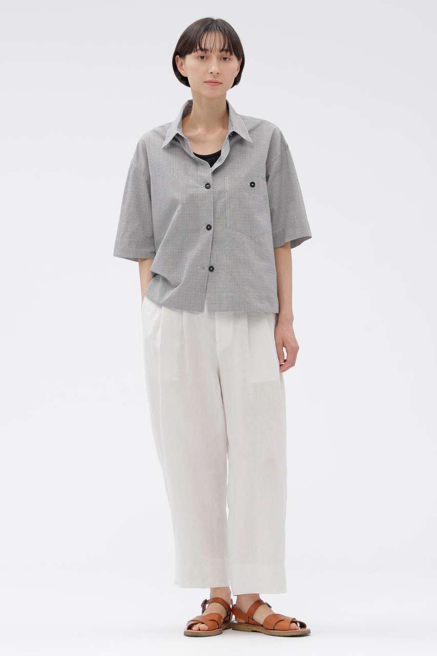 MARGARET HOWELL(マーガレット・ハウエル)｜LINEN TROUSERS/グレー の