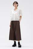 COTTON RAMIE CHAMBRAY TROUSERS