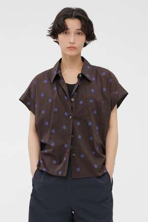 マーガレット・ハウエル/MARGARET HOWELLの【予約販売】POLKA DOT COTTON POPLIN SHIRT(110400/110402)