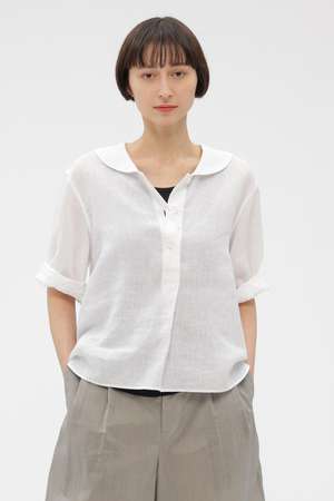 マーガレット・ハウエル/MARGARET HOWELLの【予約販売】LINEN VOILE SHIRT(110400/110402)