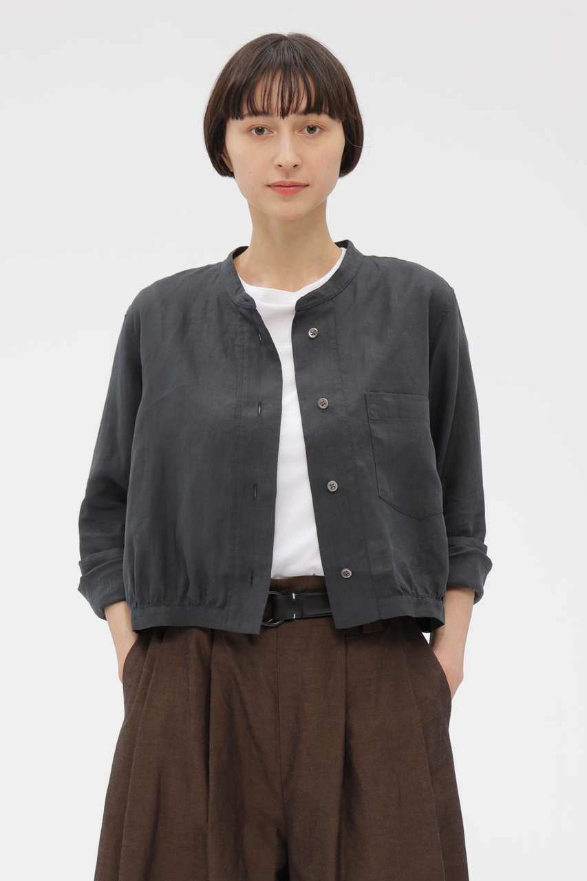 マーガレット・ハウエル/MARGARET HOWELLの【予約販売】LINEN VOILE SHIRT(グリーン/5786153216)