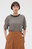 COTTON MINI STRIPE JERSEY TOP