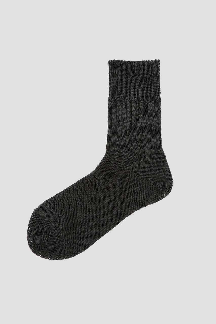 マーガレット・ハウエル/MARGARET HOWELLの【予約販売】LINEN RIB SOCKS(グリーン/5786179205)