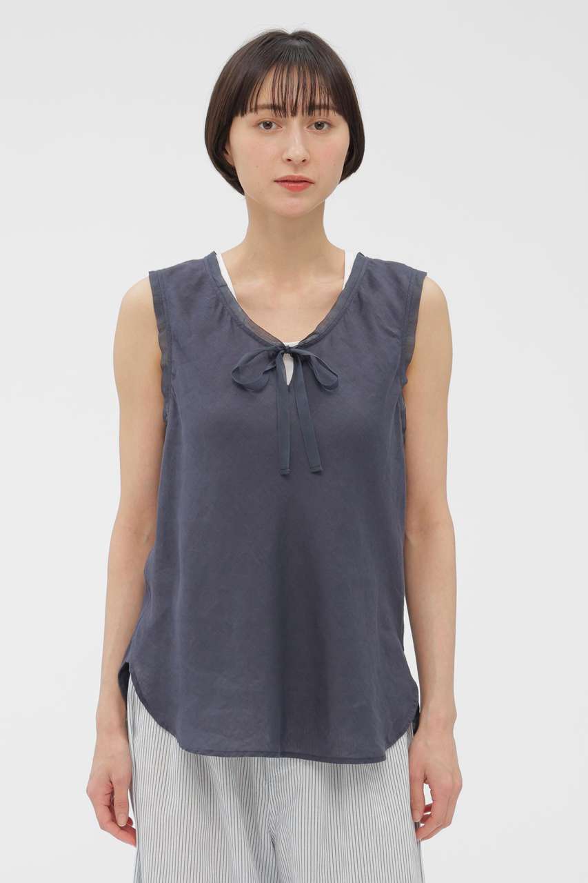 マーガレット・ハウエル/MARGARET HOWELLのSOFT LINEN SHIRT(ブルー/5896151201)