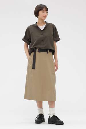 マーガレット・ハウエル/MARGARET HOWELLの【予約販売】FINE COMPACT COTTON POPLIN SKIRT(110700/110702)