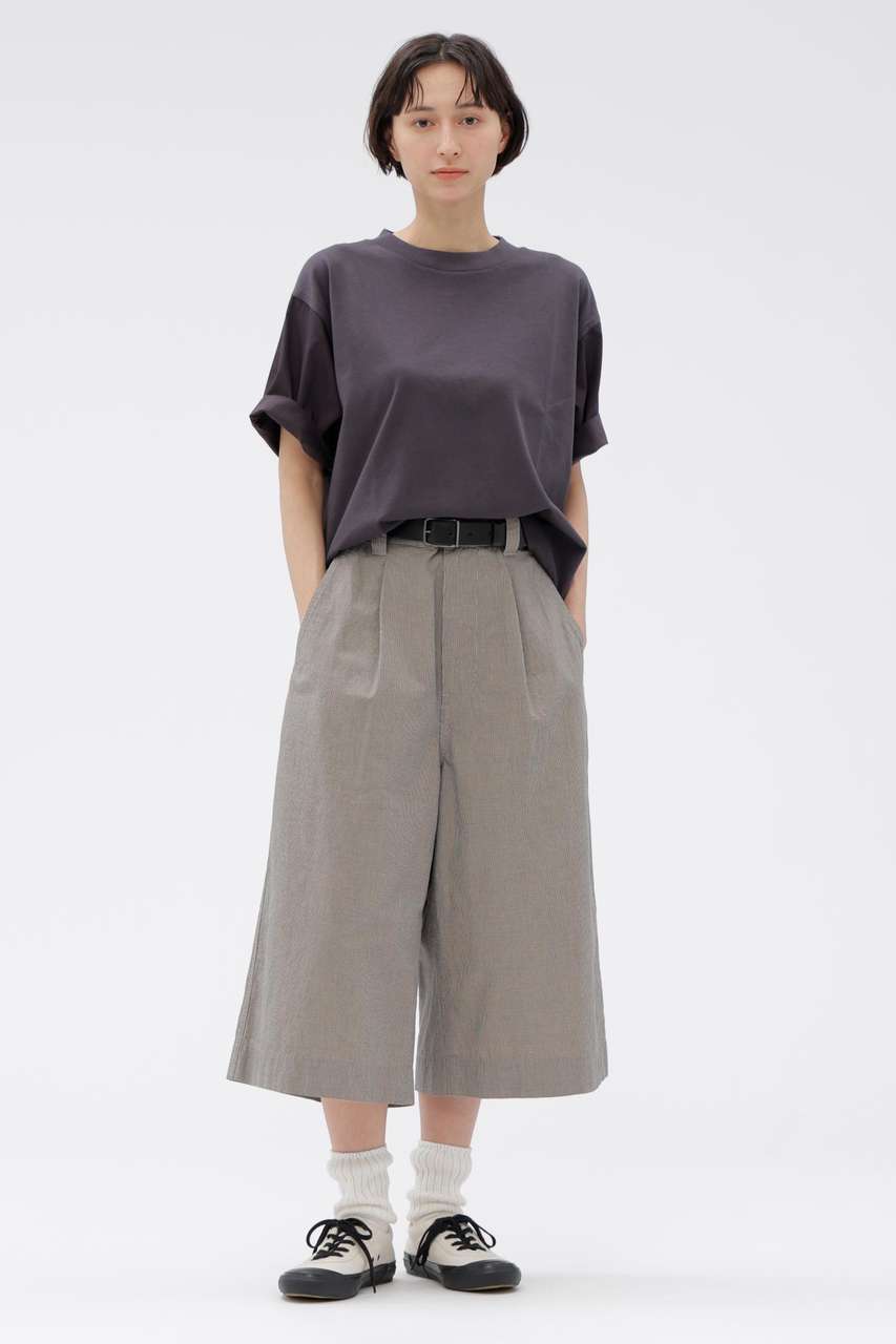 MARGARET HOWELL チェックウールクロップドトラウザーズ パンツ MARGARET HOWELL(マーガレット・ハウエル)｜CHEF CHECK COTTON