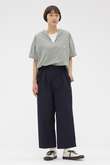FINE COMPACT COTTON POPLIN TROUSERS