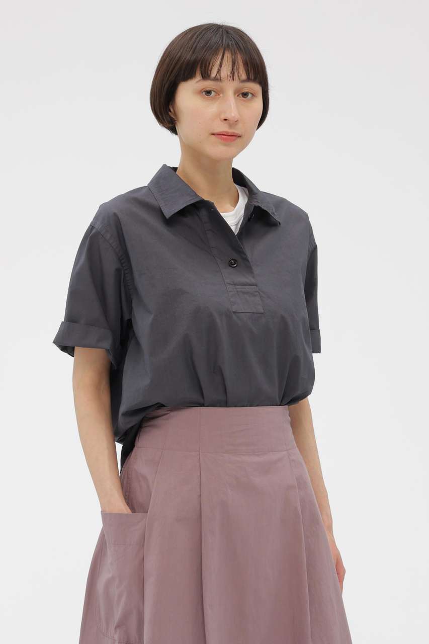 マーガレット・ハウエル/MARGARET HOWELLの【予約販売】COMPACT COTTON POPLIN SHIRT(グレー/5956152207)