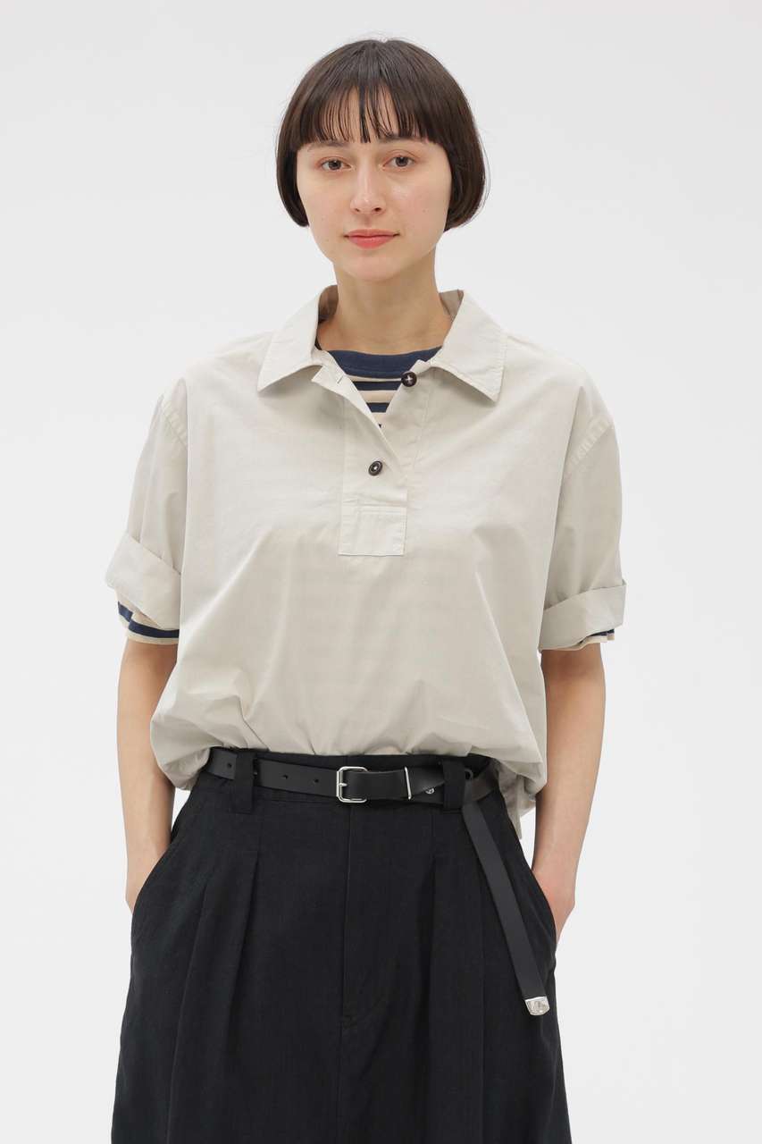 マーガレット・ハウエル/MARGARET HOWELLの【予約販売】COMPACT COTTON POPLIN SHIRT(グリーン/5956152207)