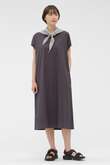 GARMENT DYED COTTON POPLIN DRESS