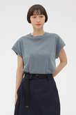 FADED ROUGH COTTON JERSEY TOP