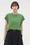 FADED ROUGH COTTON JERSEY TOP マーガレット・ハウエル/MARGARET HOWELL グリーン