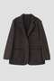 【予約販売】BROKEN WOOL HERRINGBONE JACKET マーガレット・ハウエル/MARGARET HOWELL ブラウン