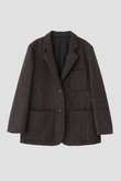 BROKEN WOOL HERRINGBONE JACKET