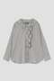 【予約販売】WASHED COTTON CHAMBRAY SHIRT マーガレット・ハウエル/MARGARET HOWELL グリーン