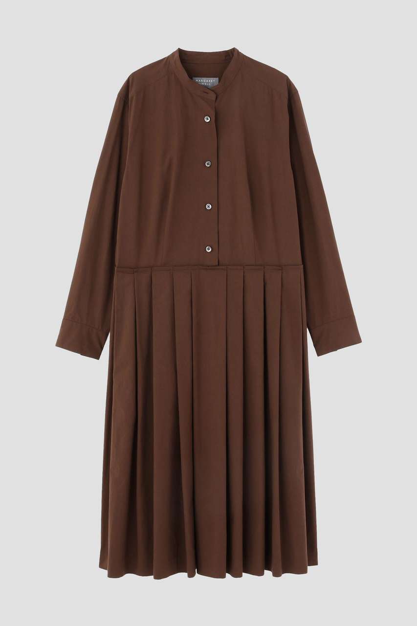 マーガレット・ハウエル/MARGARET HOWELLの【予約販売】FINE COUNT COTTON POPLIN DRESS(ブラウン/5786258202)