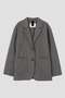 【予約販売】WOOL COTTON TWILL JACKET マーガレット・ハウエル/MARGARET HOWELL グレー