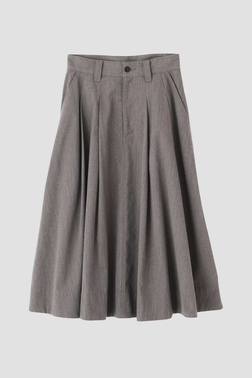 マーガレット・ハウエル/MARGARET HOWELLの【予約販売】WOOL COTTON TWILL SKIRT(グレー/5956232201)