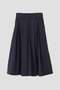 【予約販売】WOOL COTTON TWILL SKIRT マーガレット・ハウエル/MARGARET HOWELL ネイビー