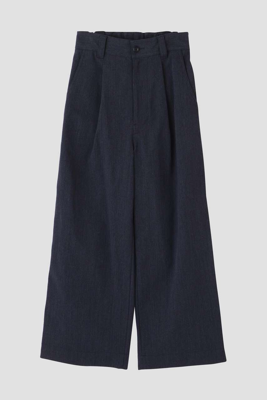 マーガレット・ハウエル/MARGARET HOWELLの【予約販売】WOOL COTTON TWILL TROUSERS(ネイビー/5956240205)