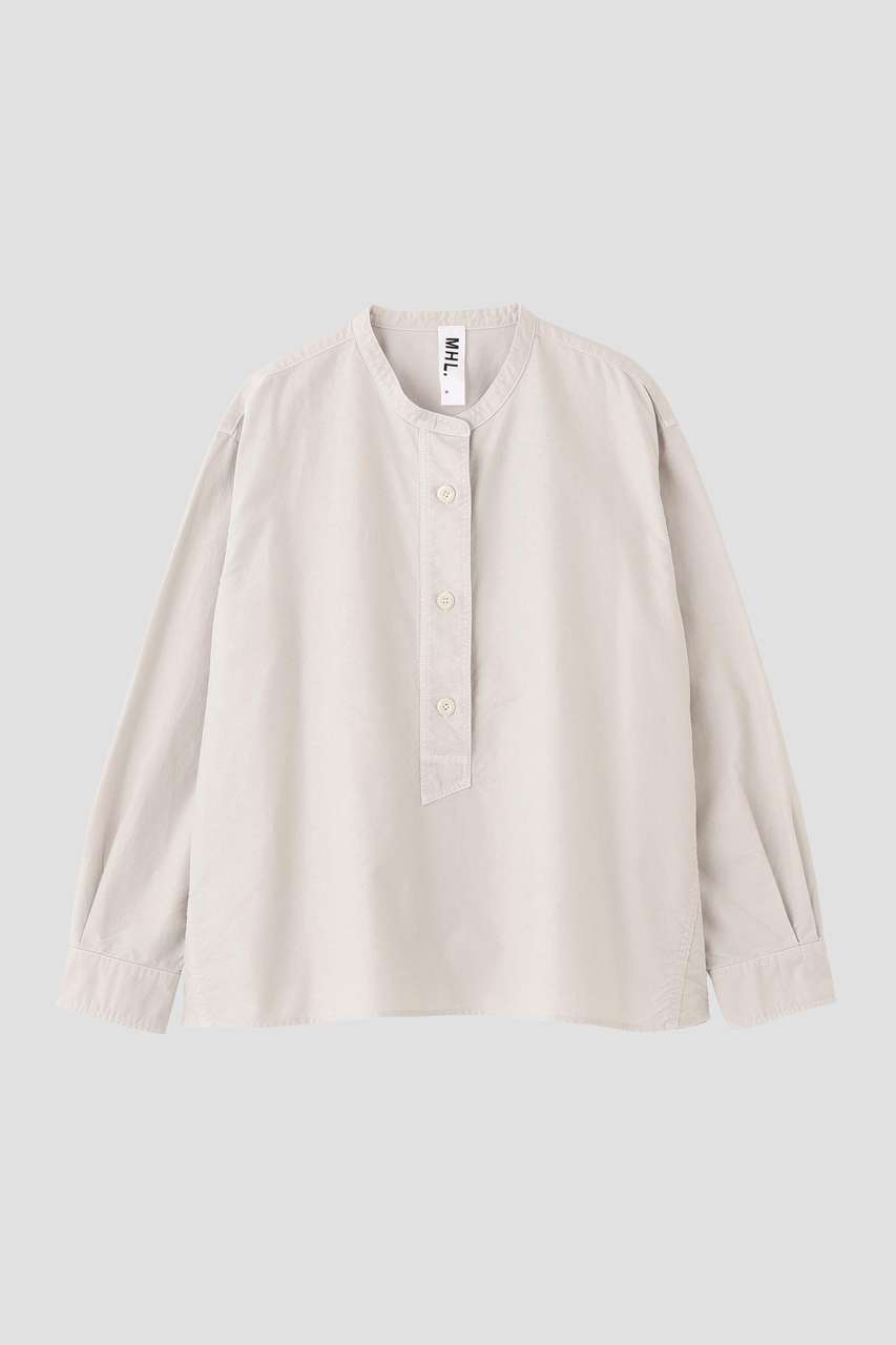 マーガレット・ハウエル/MARGARET HOWELLの【予約販売】SOFT HOPSACK SHIRT(ホワイト/5956253203)