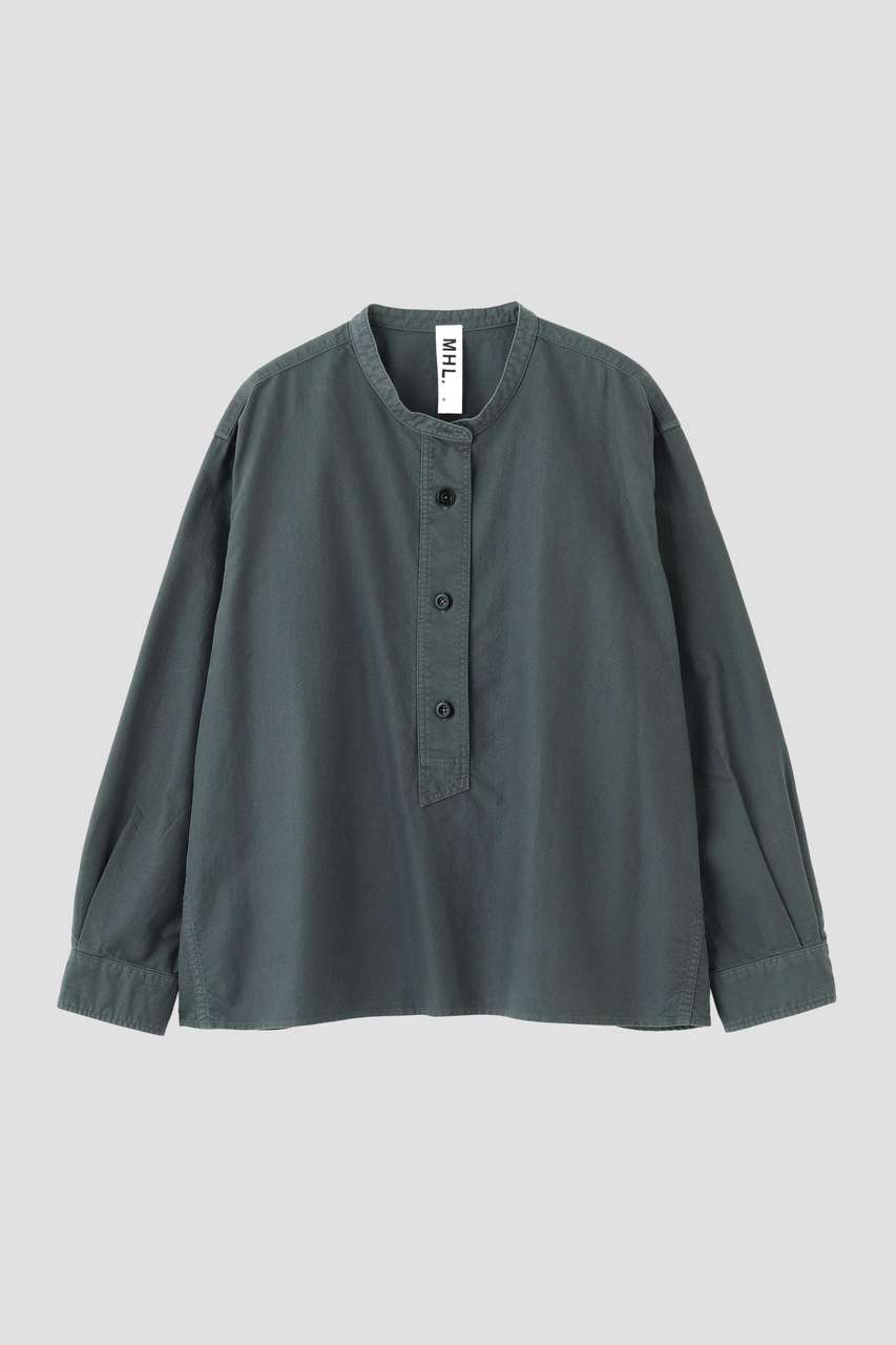 マーガレット・ハウエル/MARGARET HOWELLの【予約販売】SOFT HOPSACK SHIRT(ブルー/5956253203)