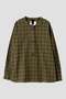 【予約販売】TONAL COTTON CHECK SHIRT マーガレット・ハウエル/MARGARET HOWELL カーキ