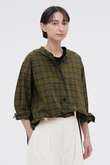 TONAL COTTON CHECK SHIRT