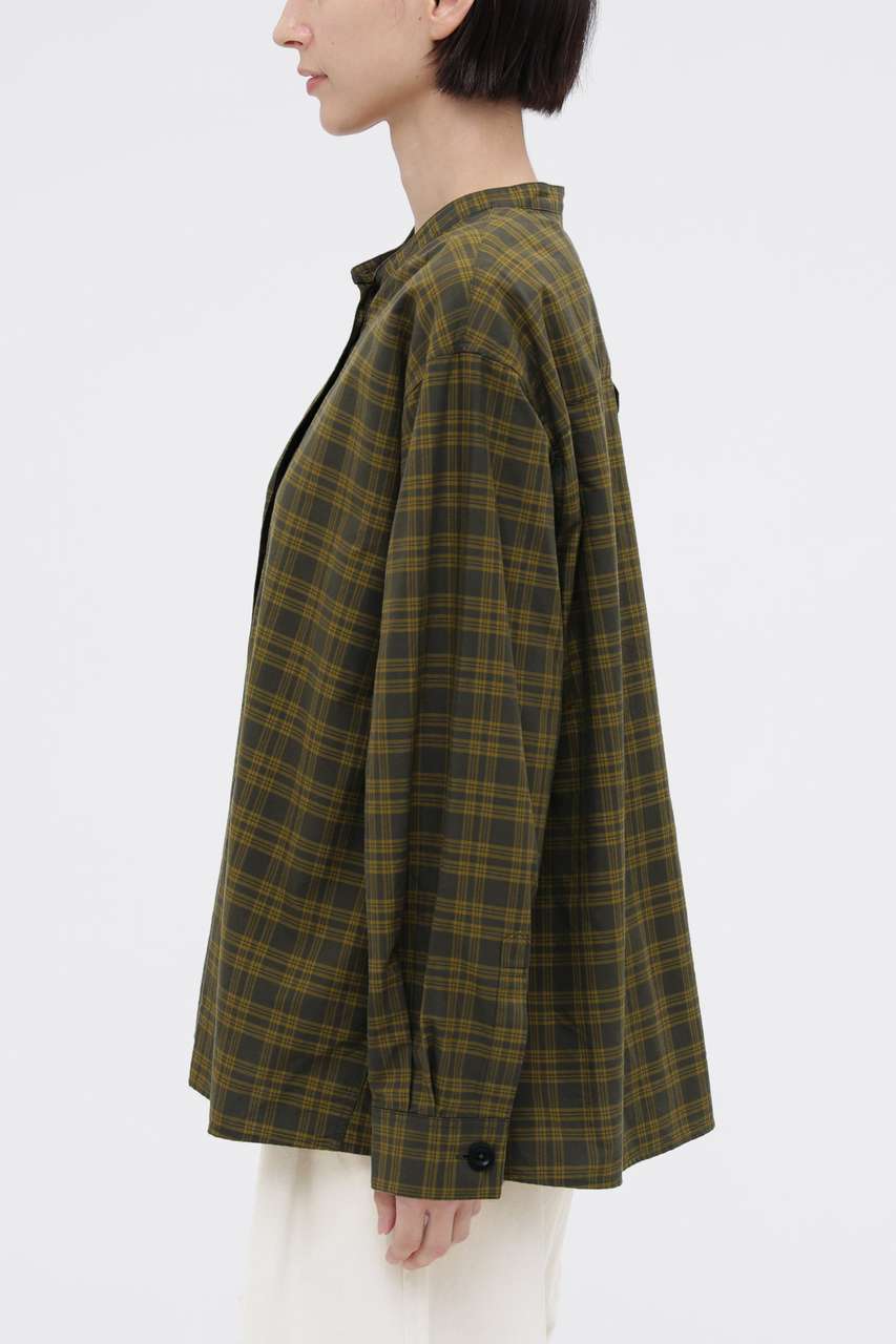 MARGARET HOWELL マーガレットハウエル　Tシャツ　カーキ　L MARGARET HOWELL(マーガレット・ハウエル)｜TONAL COTTON CHECK SHIRT