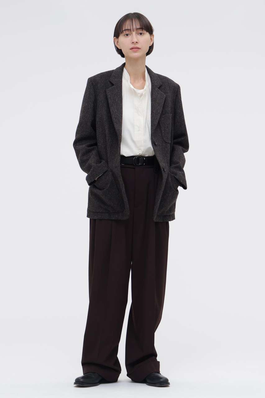 マーガレット・ハウエル/MARGARET HOWELLの【予約販売】FLUID WOOL TROUSERS(ブラウン/5786242206)