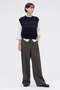 【予約販売】WASHABLE WOOL PLAINWEAVE TROUSERS マーガレット・ハウエル/MARGARET HOWELL グリーン