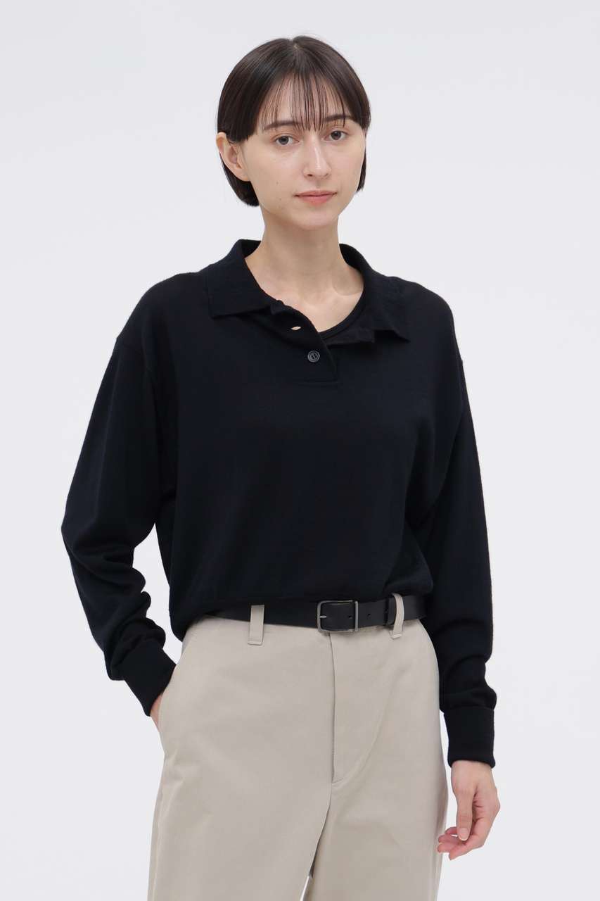 マーガレット・ハウエル/MARGARET HOWELLの【予約販売】FINE WOOL KNITWEAR(ブラック/5786263202)