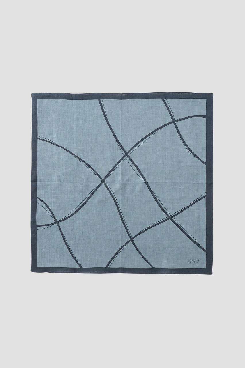マーガレット・ハウエル/MARGARET HOWELLの【予約販売】LINEN FRAME HANKY(ブルー/5896281203)