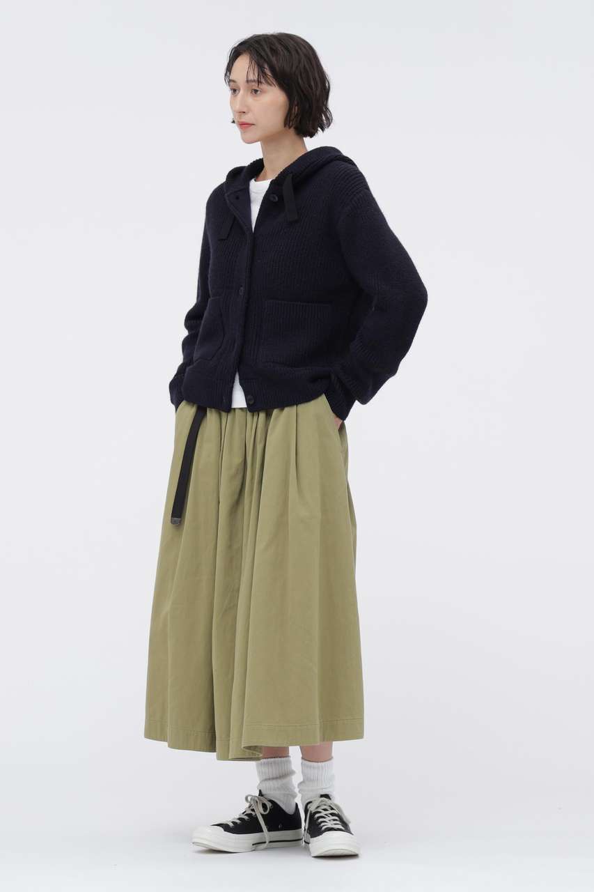 マーガレットハウエル 20SS コットン100% スカート 3 ベージュ