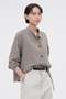 【予約販売】FINE COTTON WOOL TWILL SHIRT マーガレット・ハウエル/MARGARET HOWELL グレー