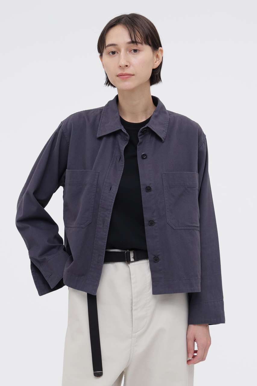 マーガレット・ハウエル/MARGARET HOWELLの【予約販売】FINE COTTON CHINO TWILL SHIRT(グレー/5956253206)