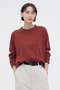【予約販売】MATTE COTTON JERSEY TOP マーガレット・ハウエル/MARGARET HOWELL レッド
