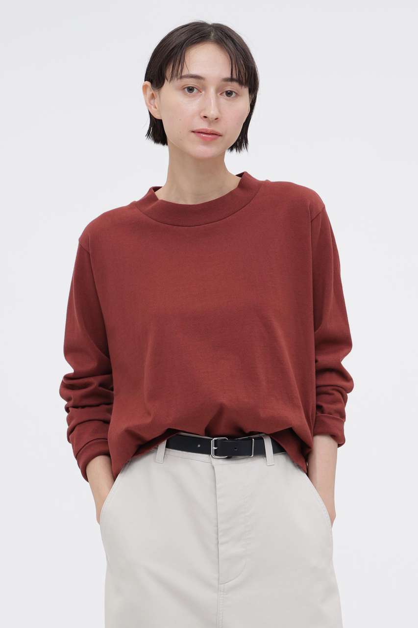 マーガレット・ハウエル/MARGARET HOWELLの【予約販売】MATTE COTTON JERSEY TOP(レッド/5956269204)