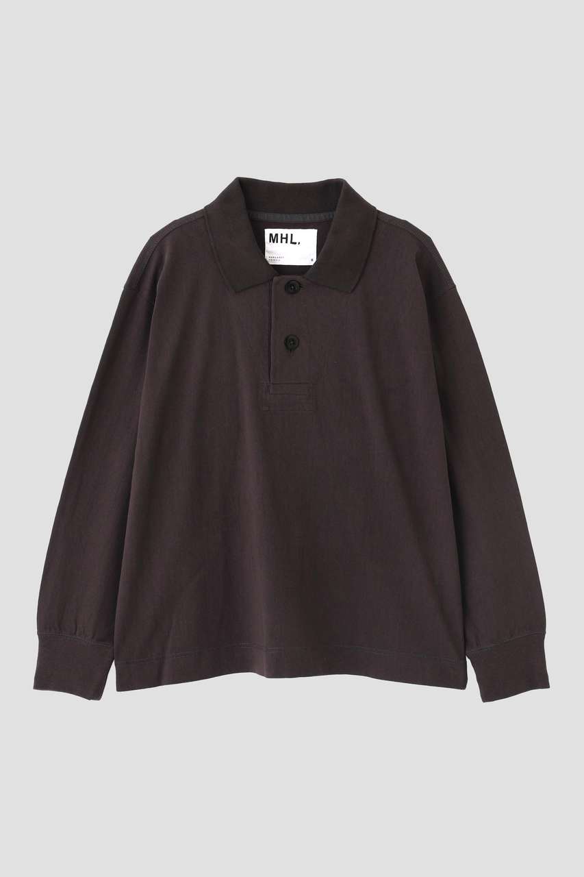 マーガレット・ハウエル/MARGARET HOWELLの【予約販売】FINE GRAIN COTTON JERSEY TOP(ブラウン/5956269206)