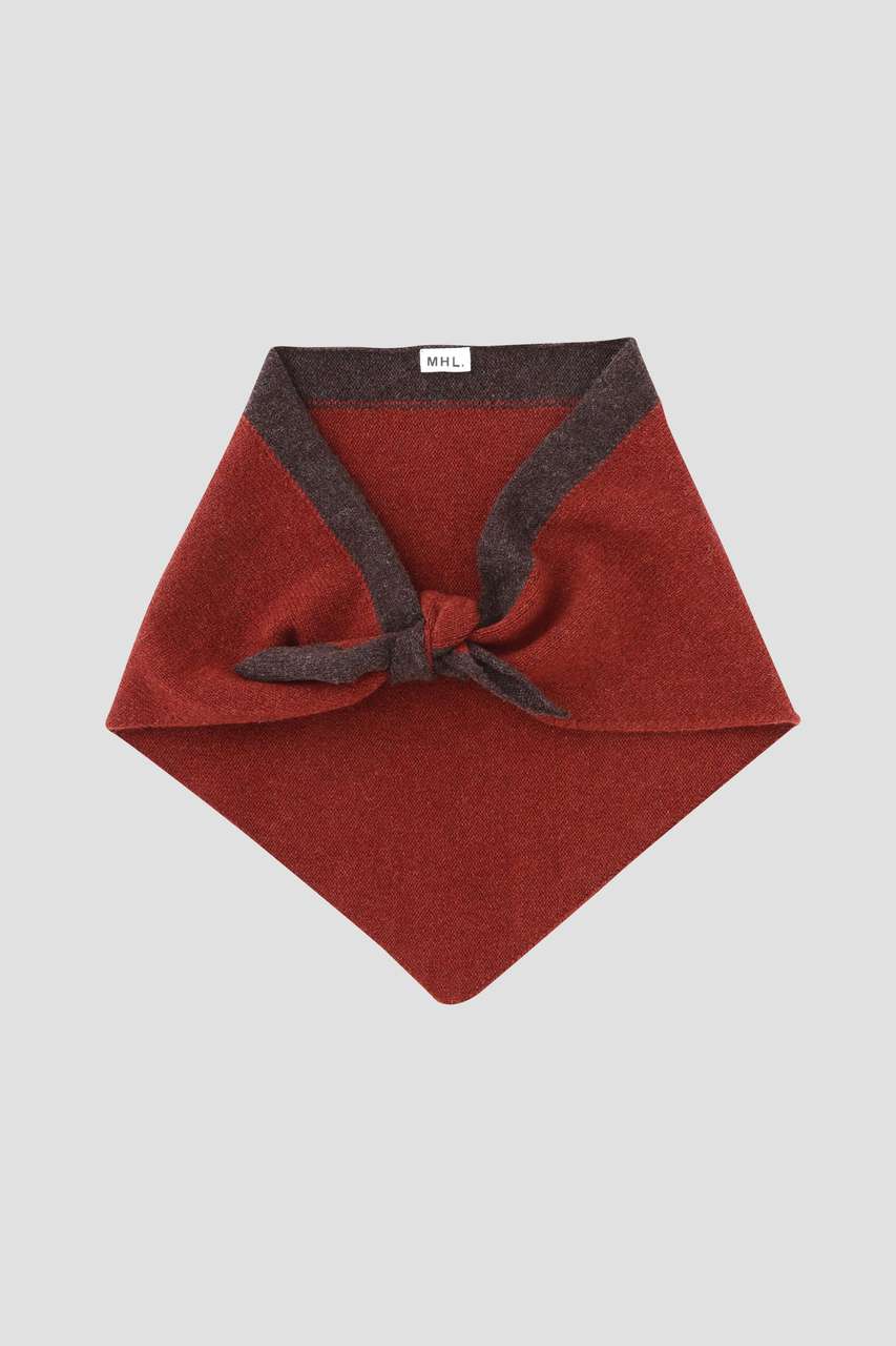 マーガレット・ハウエル/MARGARET HOWELLのMHL TIPPED SCOUT SCARF(レッド/5956278200)
