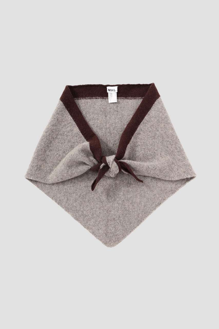 MARGARET HOWELL UNISEX MHL TIPPED SCOUT SCARF (ベージュ, F) マーガレット・ハウエル ELLE SHOP