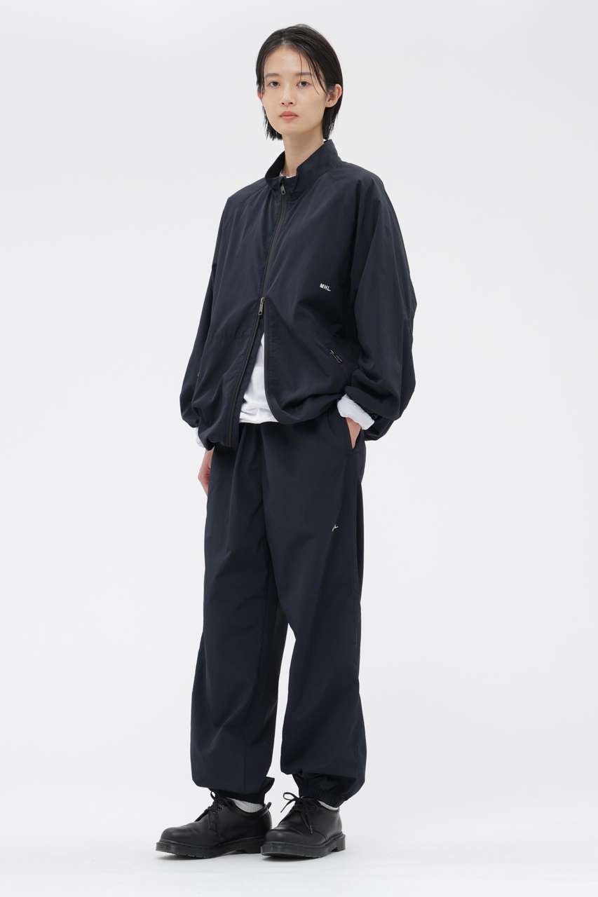MARGARET HOWELL NYLON RIPSTOP TROUSERS (ネイビー, S) マーガレット・ハウエル ELLE SHOP