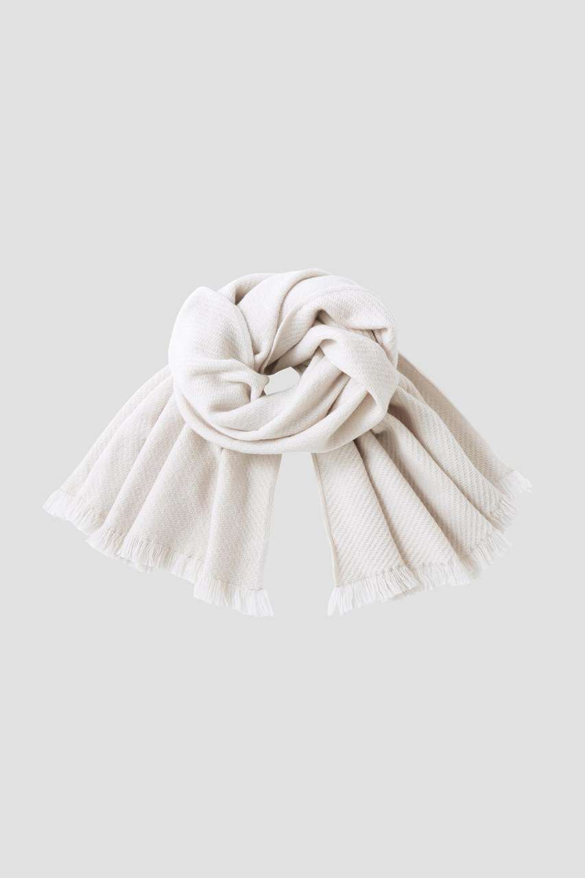 MARGARET HOWELL WOOL CASHMERE THROW (グレー, F) マーガレット・ハウエル ELLE SHOP