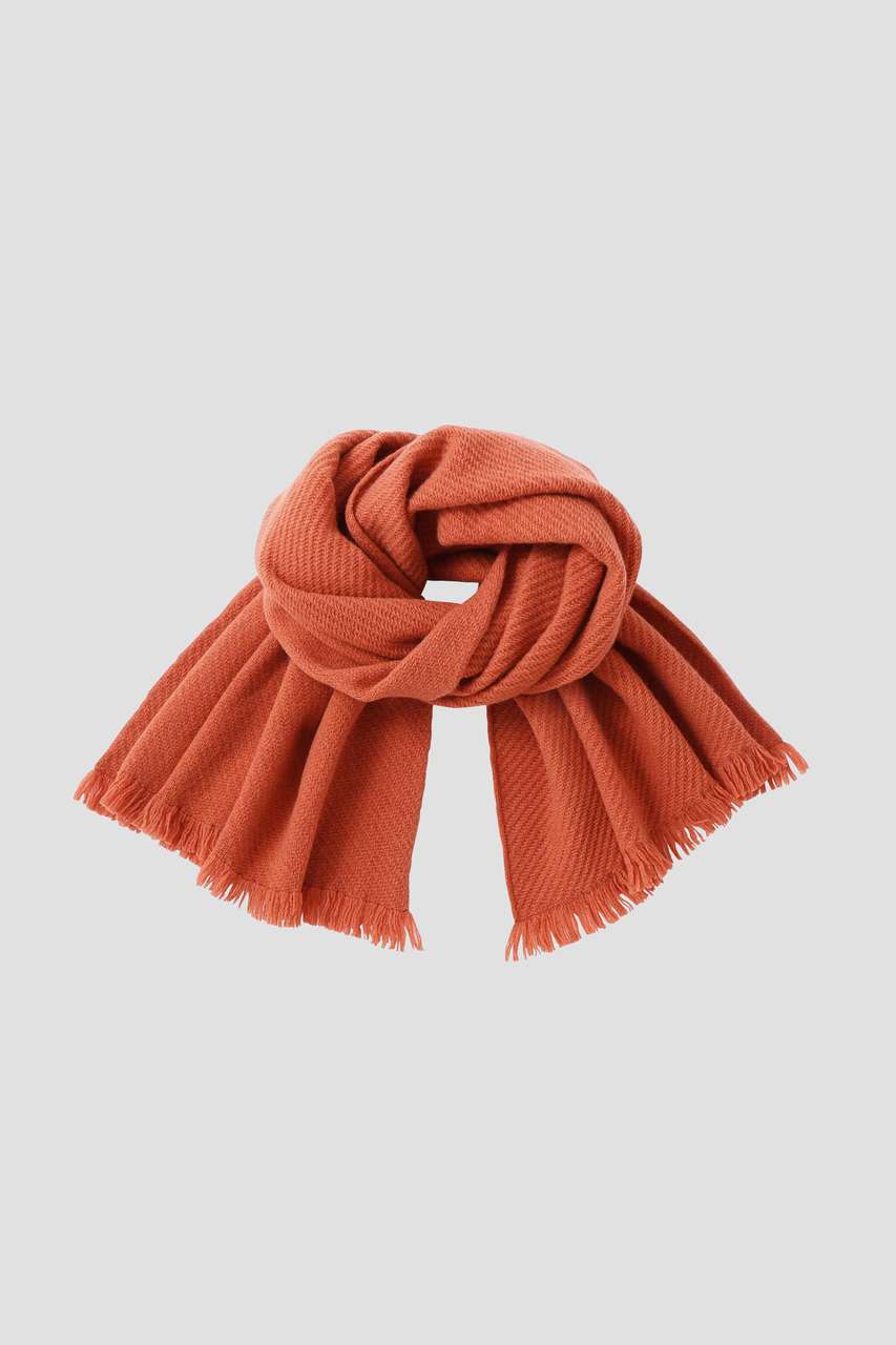 MARGARET HOWELL WOOL CASHMERE THROW (レッド, F) マーガレット・ハウエル ELLE SHOP