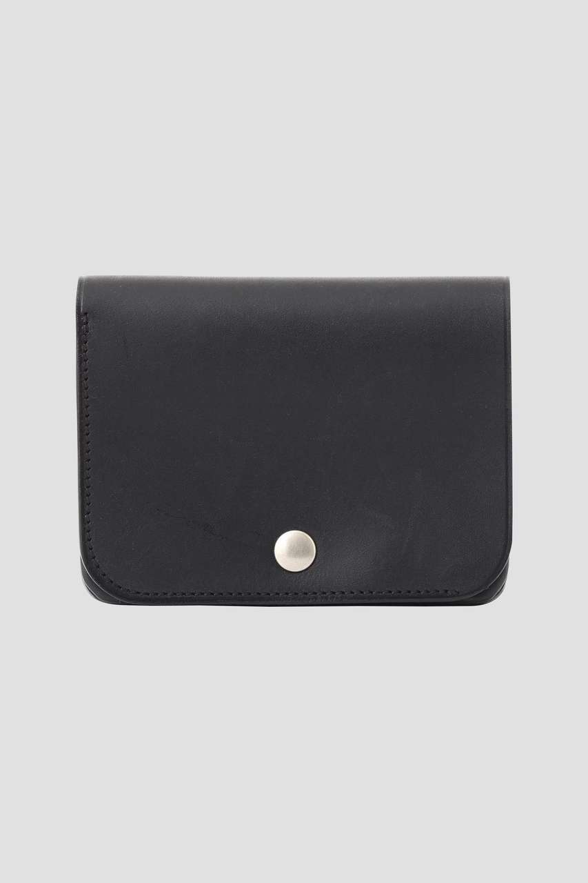 MARGARET HOWELL TOUGH LEATHER WALLET (ブラック, F) マーガレット・ハウエル ELLE SHOP