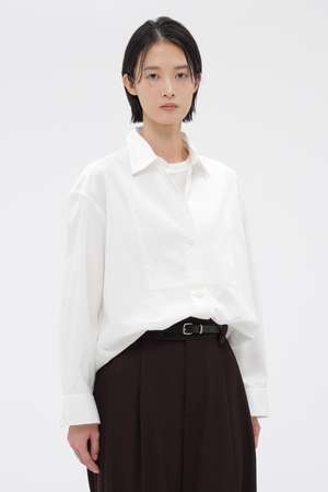 マーガレット・ハウエル/MARGARET HOWELLの【予約販売】PLAIN POPLIN SHIRT(110400/110403)