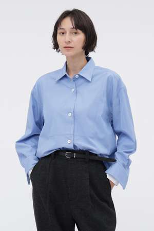 マーガレット・ハウエル/MARGARET HOWELLの【予約販売】PLAIN POPLIN SHIRT(110400/110403)