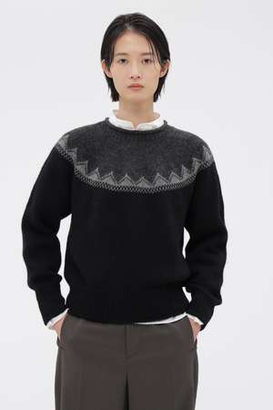 マーガレット・ハウエル/MARGARET HOWELLの【予約販売】FAIRISLE NATURAL WOOL KNITWEAR(110300/110301)