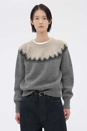 マーガレット・ハウエル/MARGARET HOWELLの【予約販売】FAIRISLE NATURAL WOOL KNITWEAR(110300/110301)